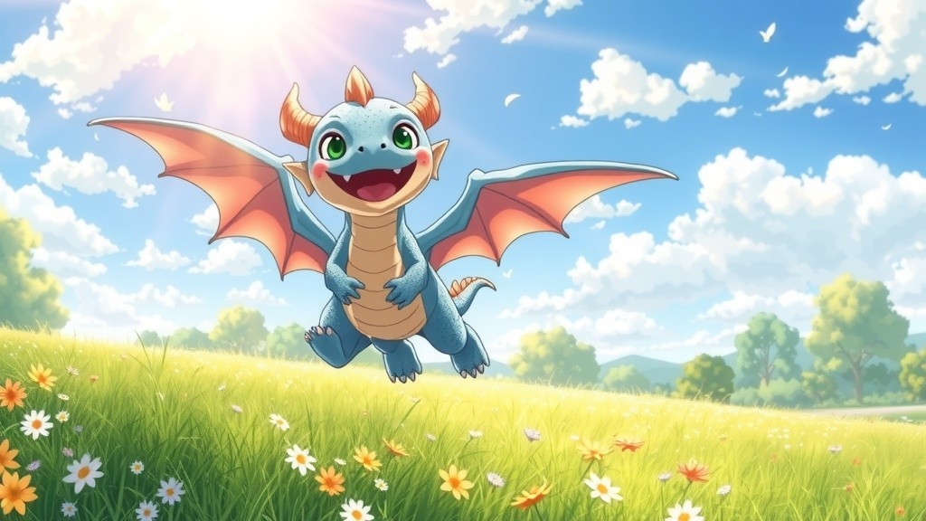 Benny the Friendly Dragon: A Day of Fun and Friendship!