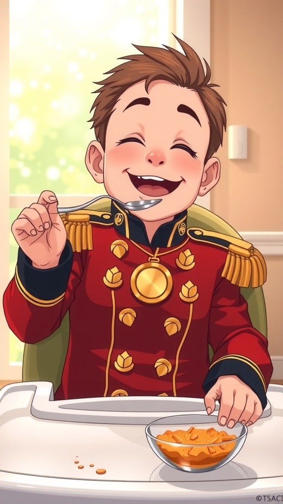 Baby Shower: Cleaning Hands After Eating and Smiling!