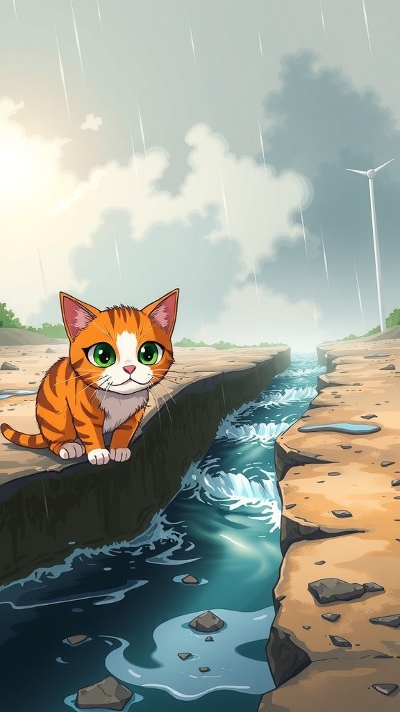 Keberanian Oyen Menyelamatkan Anak Kucing