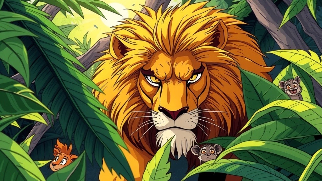 चालाक खरगोश और भूखा शेर