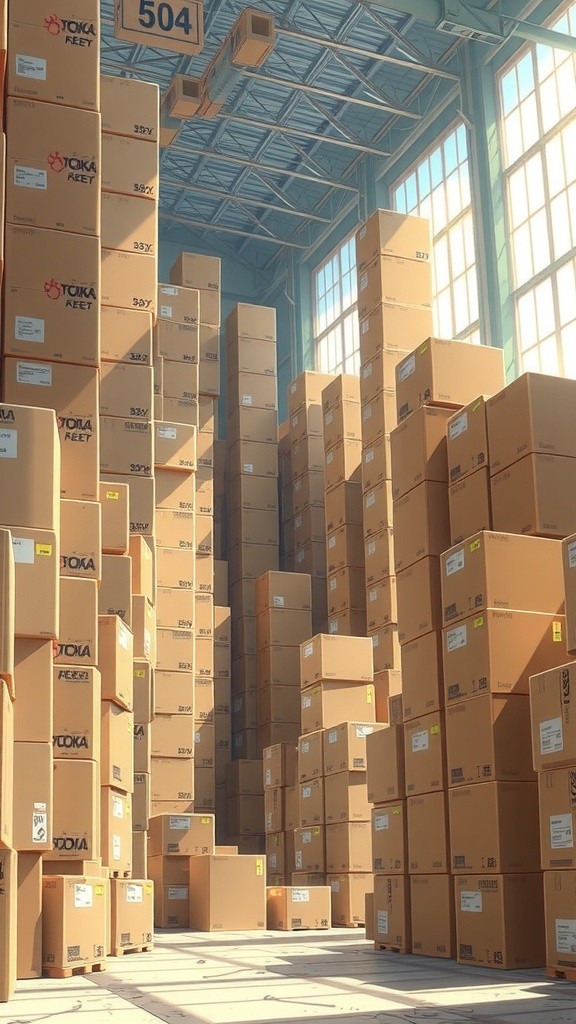 Packing and Sealing Cardboard Boxes