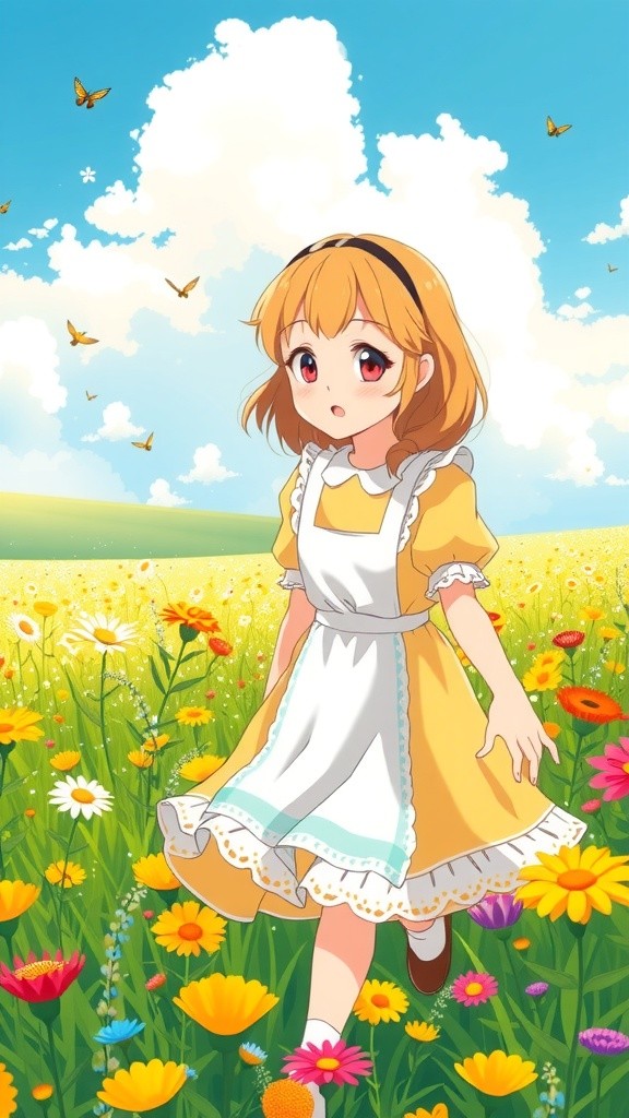 A Girl and Her Bird: A Meadow Adventure