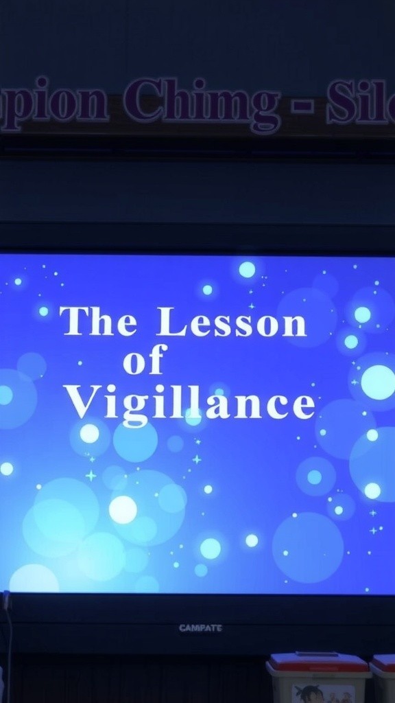 सतर्कता की अहमियत