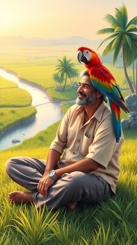 किसान अंकल और नन्हा तोता: अच्छाई की कहानी