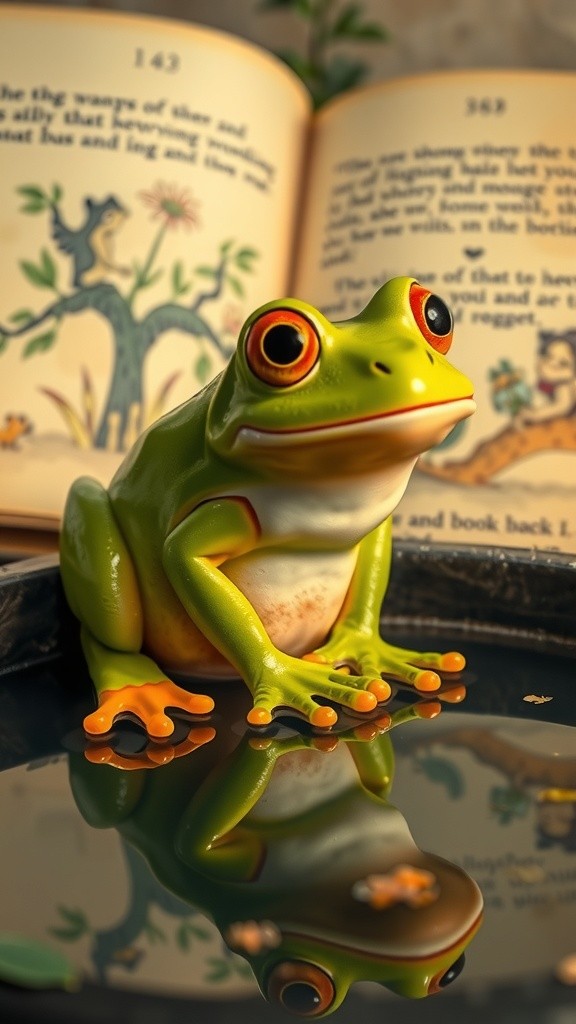 मेढक की हिम्मत और कोशिश