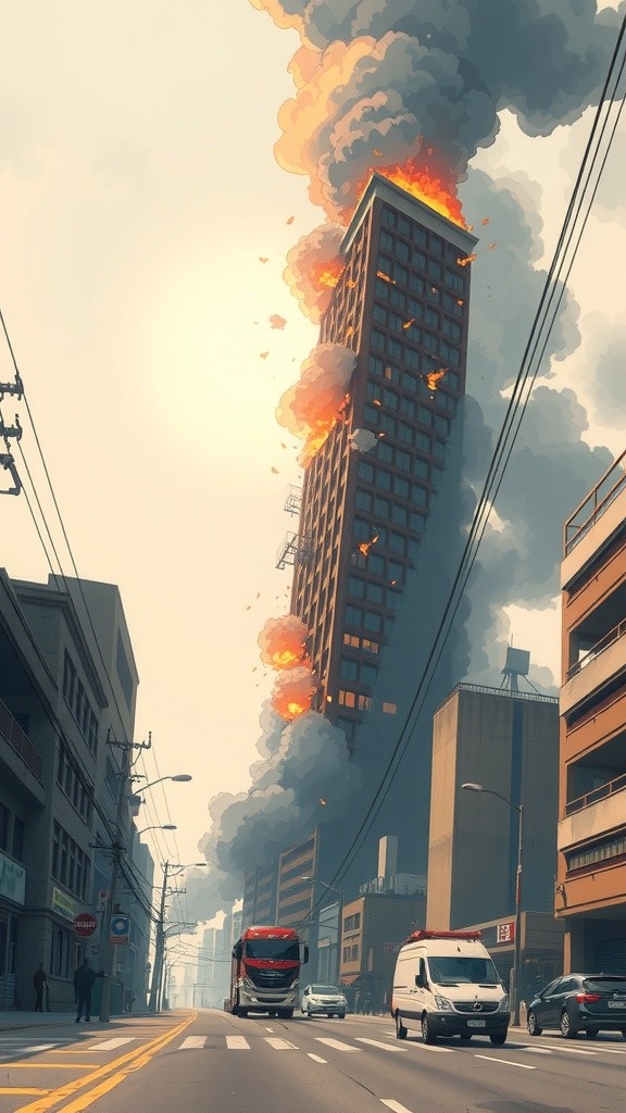 All Might: Heroic Rescue from the Flames