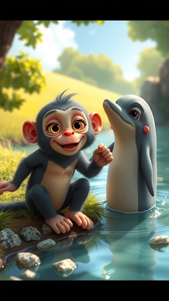 Bandar aur Machli ki Masti