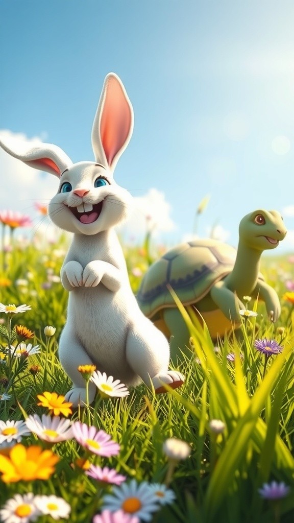 Kelinci dan Kura-kura: Pelajaran Tentang Kesabaran