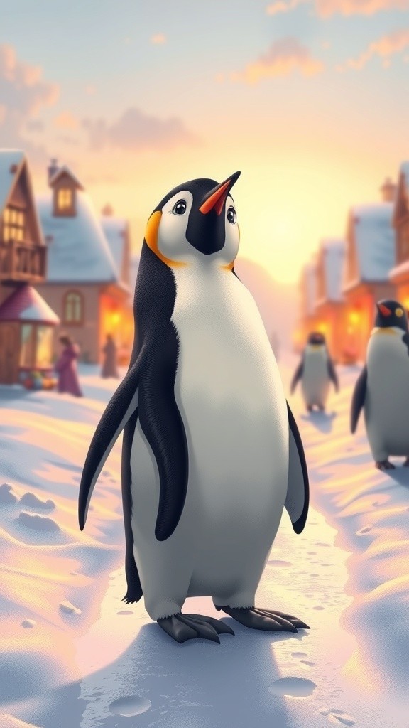 Penguin Adventures: A Snowy Journey