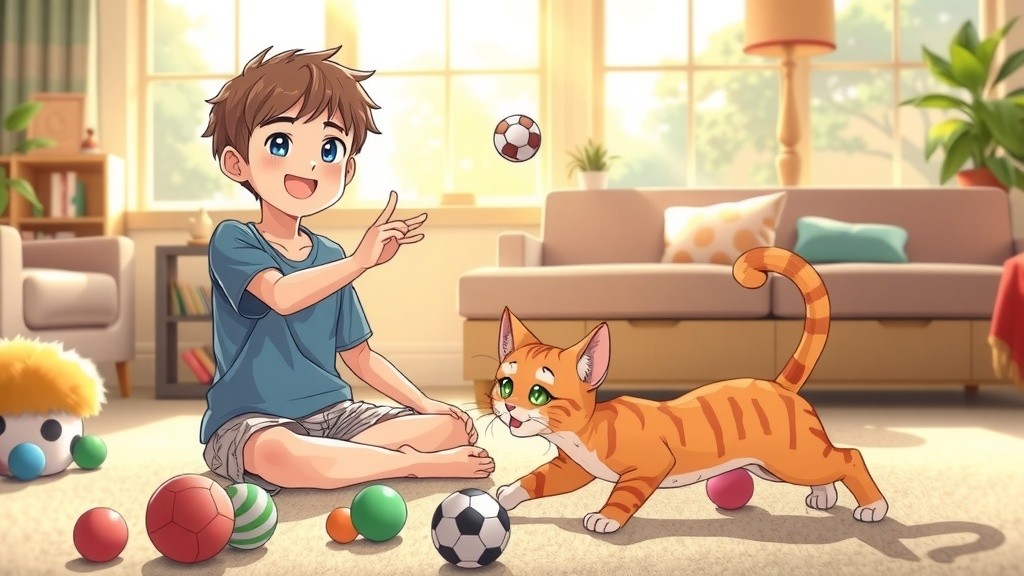 Amazing Moments: Kid and Cat Playtime