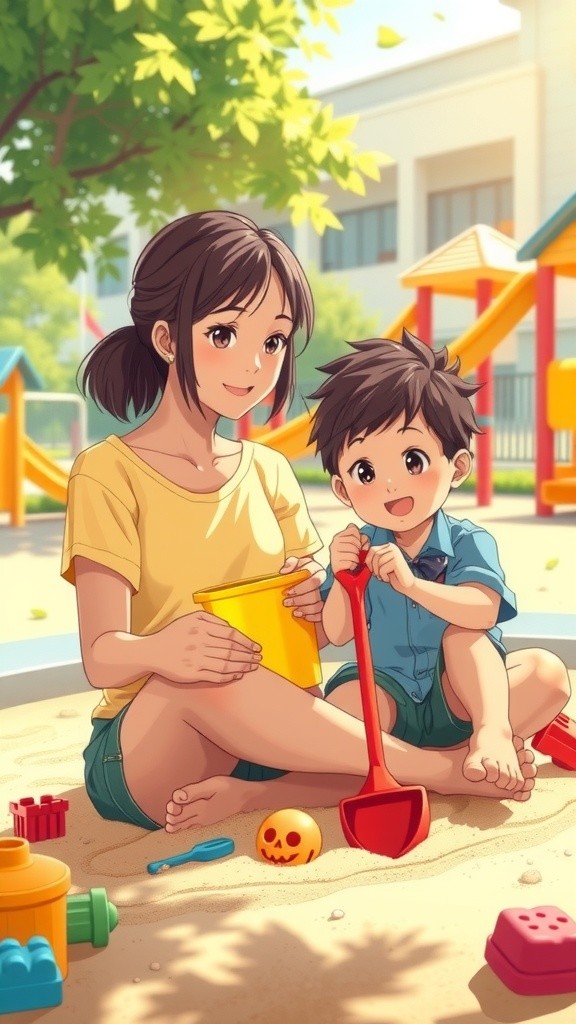 Duel Raja dan Ratu Pasir di Taman Bermain