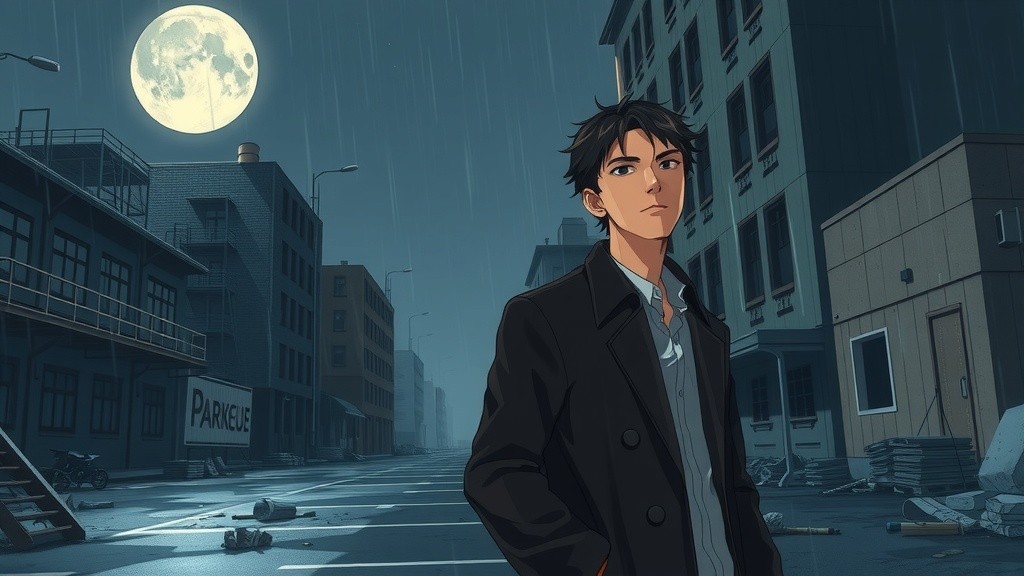 Dark Themed Anime Battle with Dynamic Camera Work