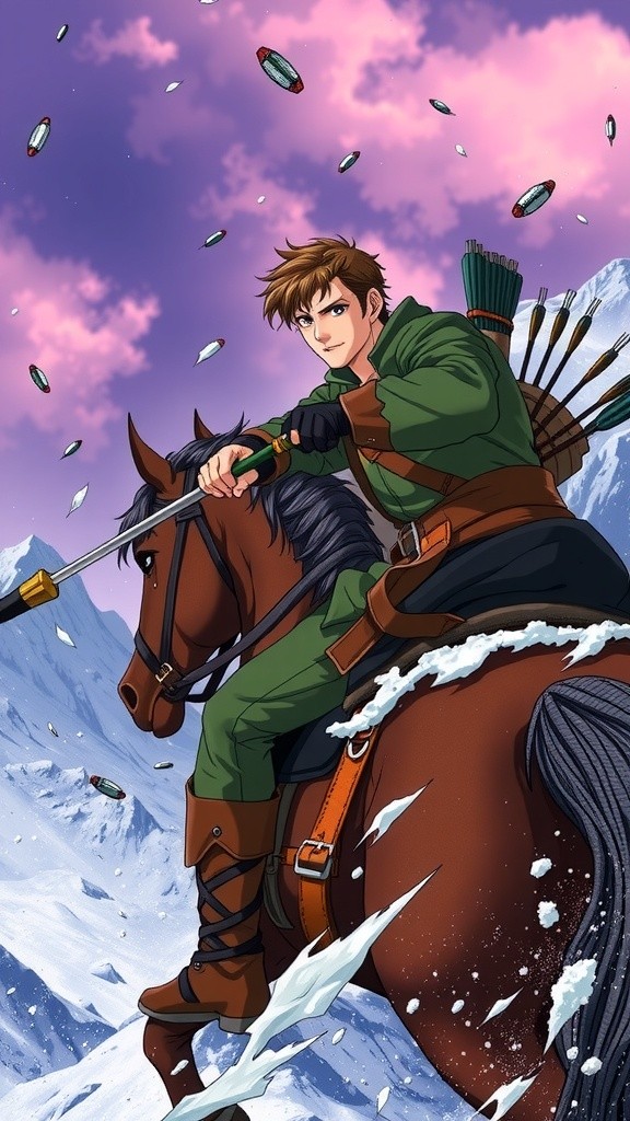 Aurther's Epic Ride: Sword, Guitar, and the Winds of Destiny