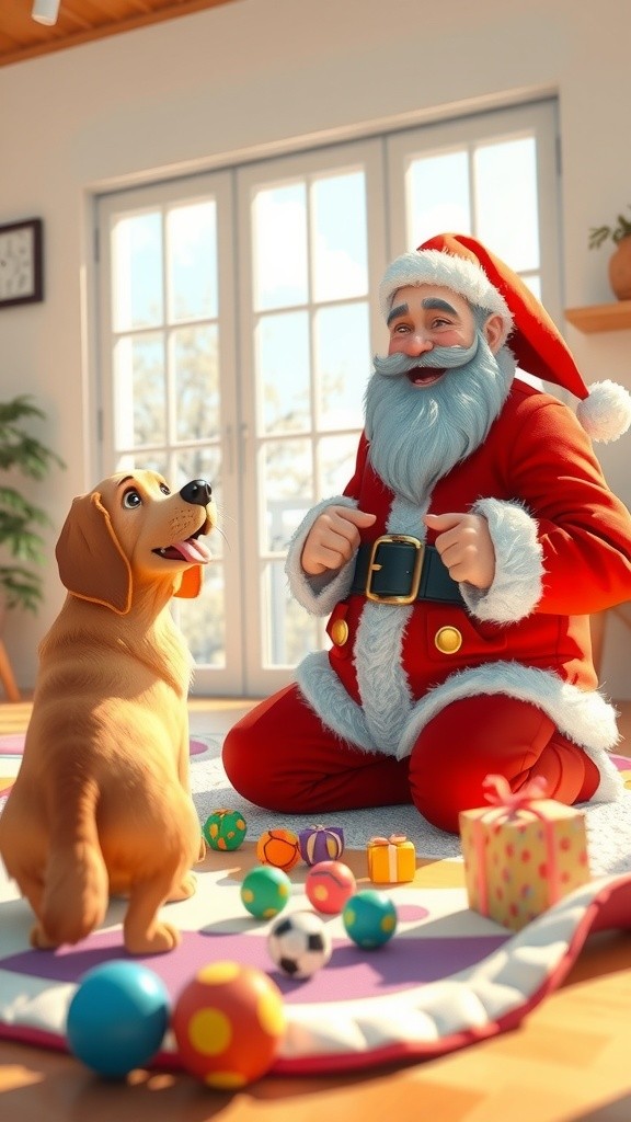 Baby Playing with a Dog Animation