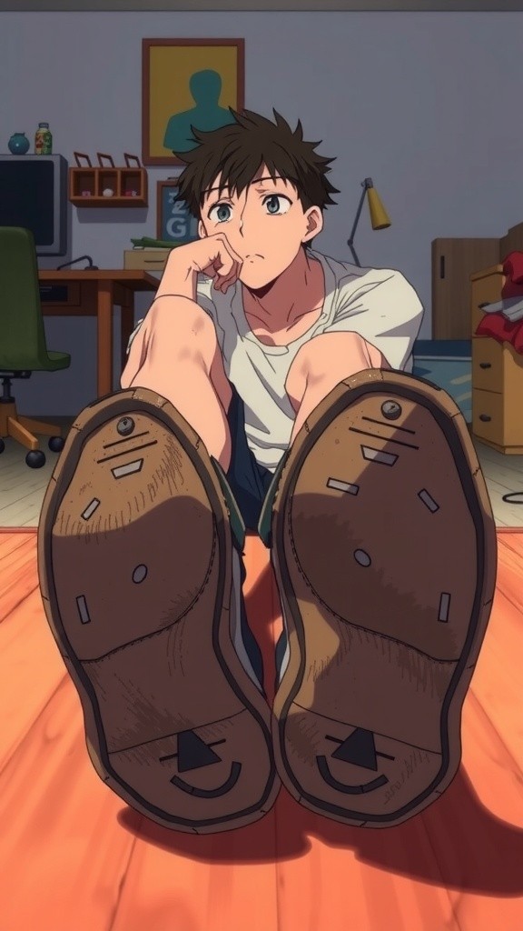 Sepatu Tipis dan Ibu yang Tertidur