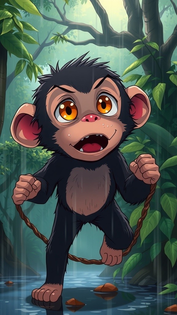 बंदर की बुद्धिमानी: खतरे से बचने की कहानी