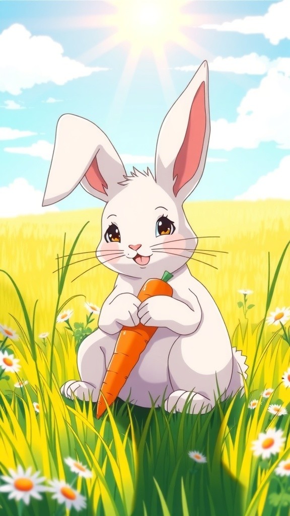 खुश बड़े खरगोश की कहानी