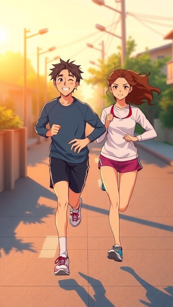 Lari Pagi: Rahasia Sehat dan Cerdas Bersama Riko dan Maya