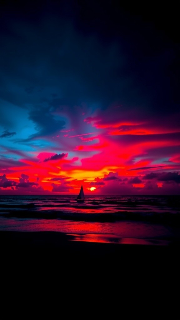 Keindahan Senja di Pantai