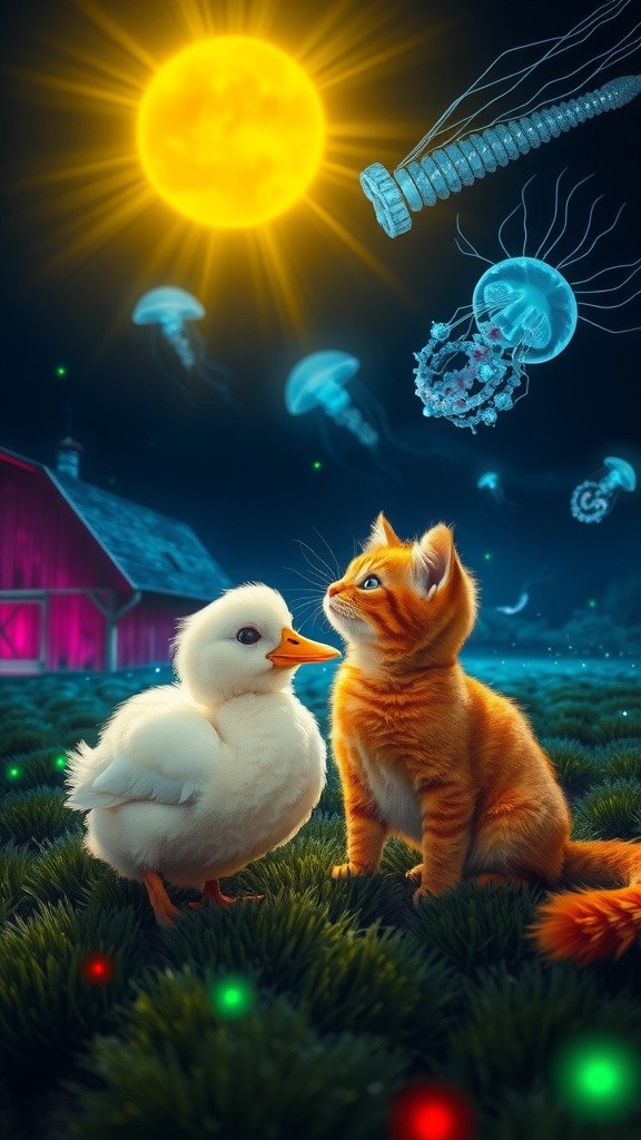 Persahabatan Unik: Bibi Si Bebek dan Milo Si Kucing
