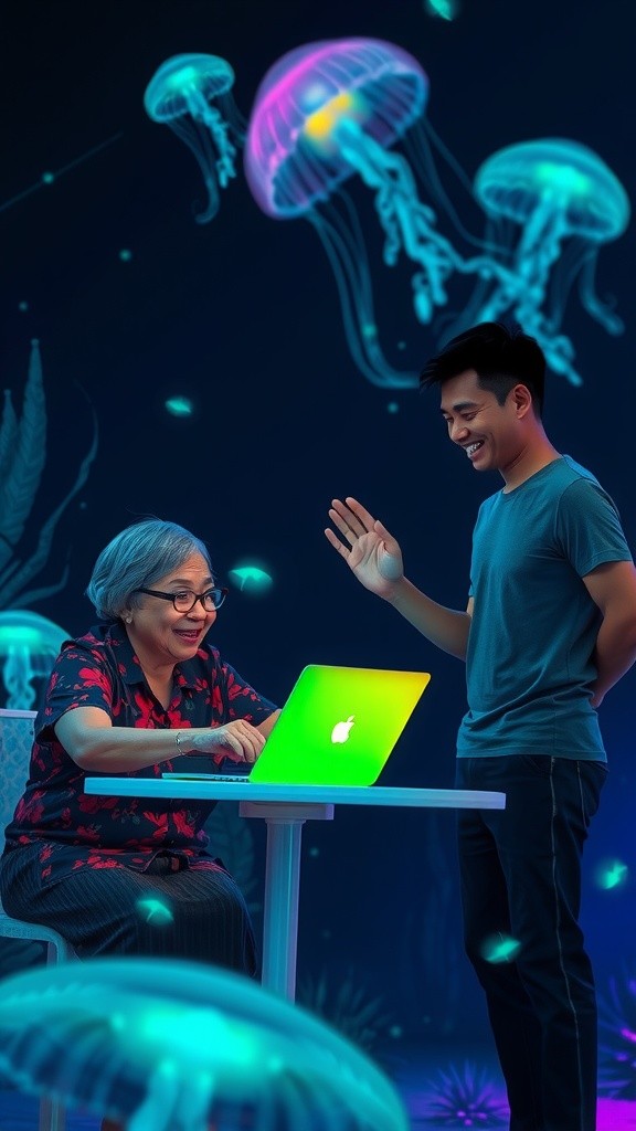 Keceriaan Nenek Belanja Online