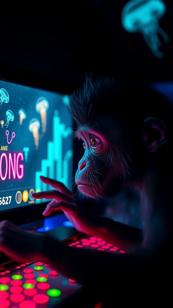 Monkey Plays Pong with Brain Power! 🧠🎮