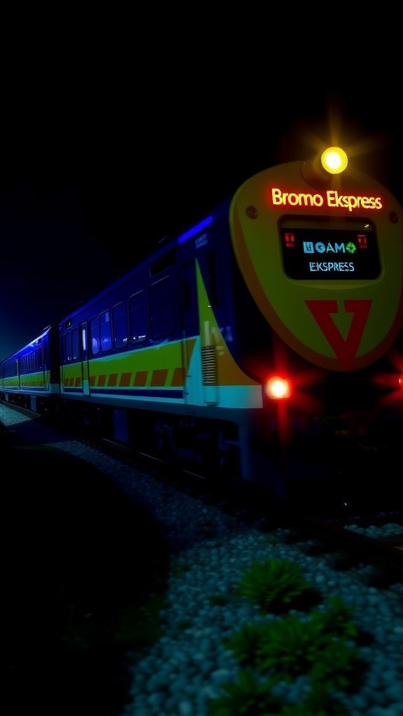 Kereta Bromo Ekspres dan Keindahan Gunung Merapi