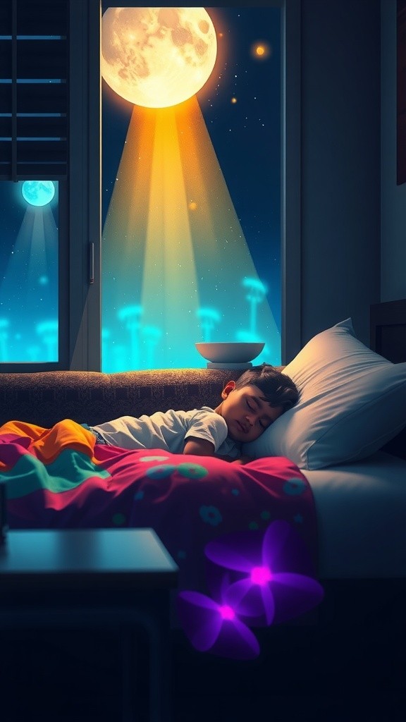 Between Worlds: Aarav's Nightly Journey