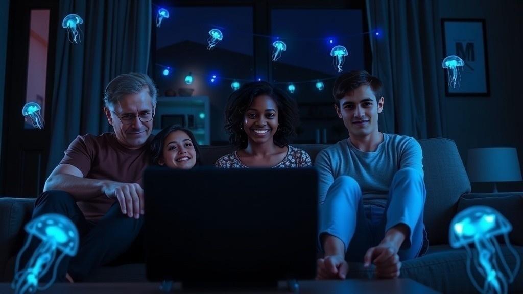 My Family Watching Superhero Movies Together