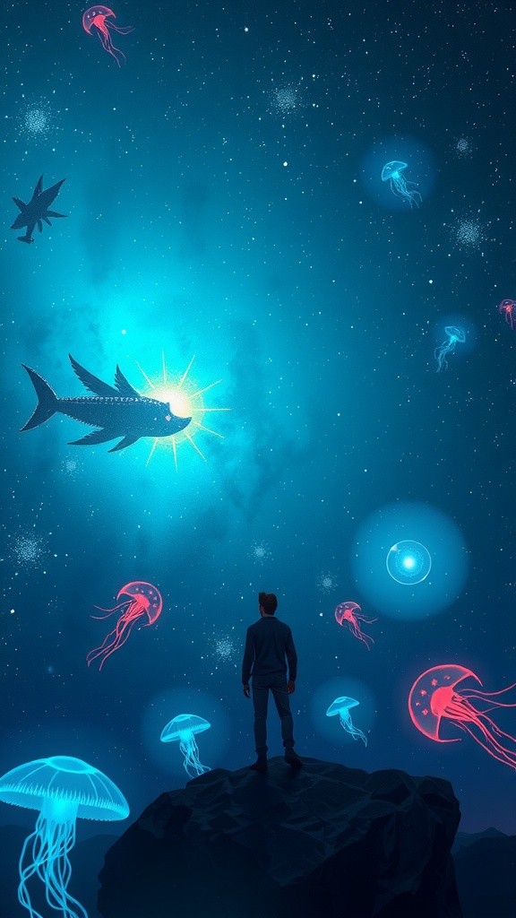 Celestial Unfolding: A Journey Through Dreamlike Reality