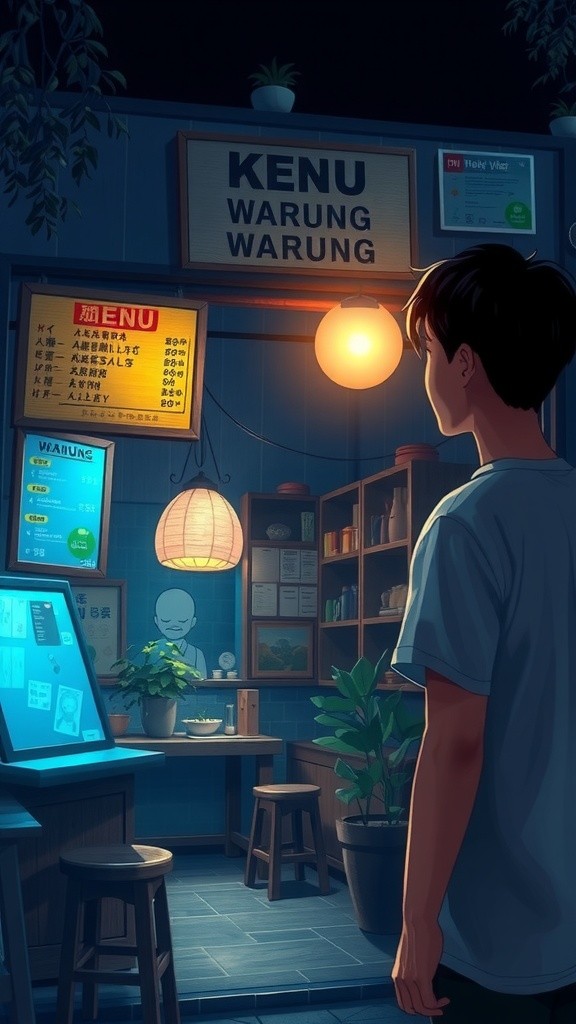 Kursi Merah dan Meja Cuci Piring