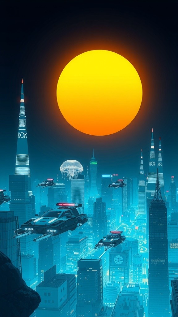 Neon Dreams: A Skyline of Tomorrow