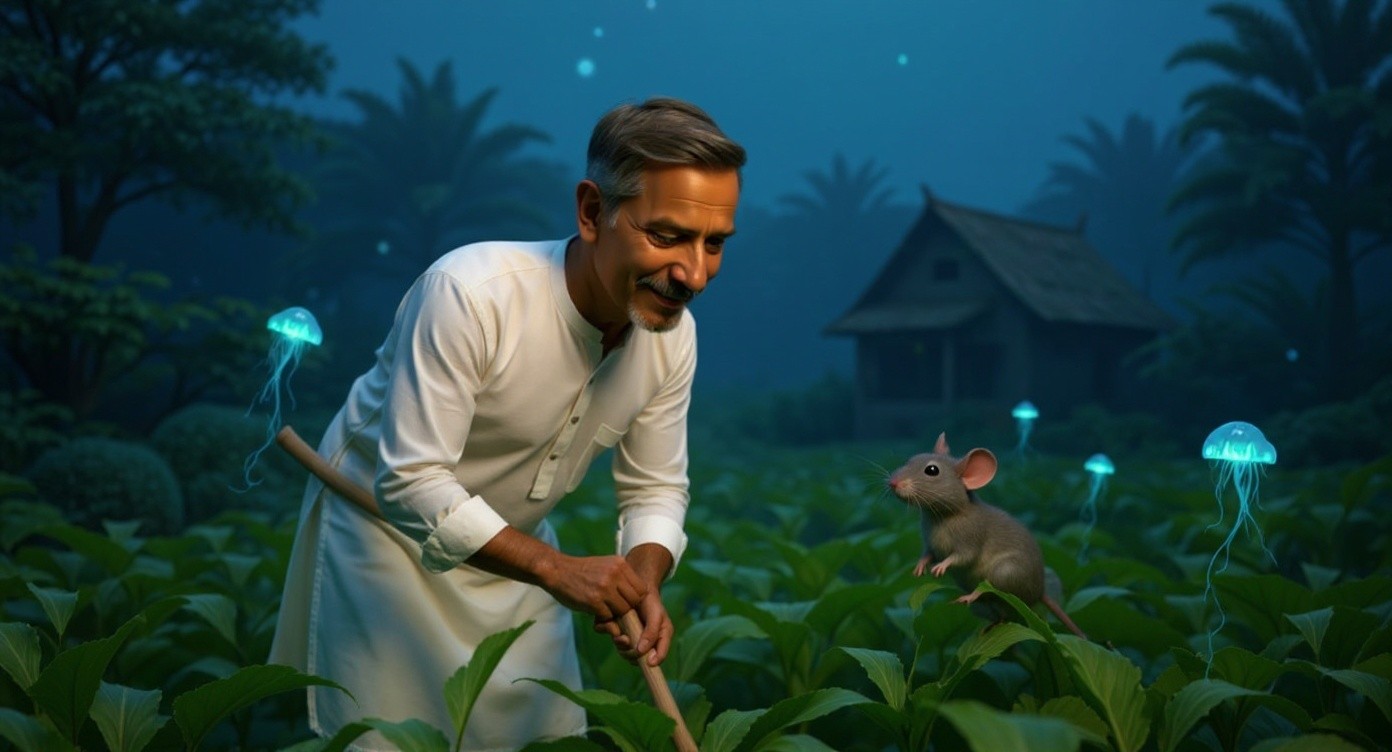 किसान और चालाक चूहा