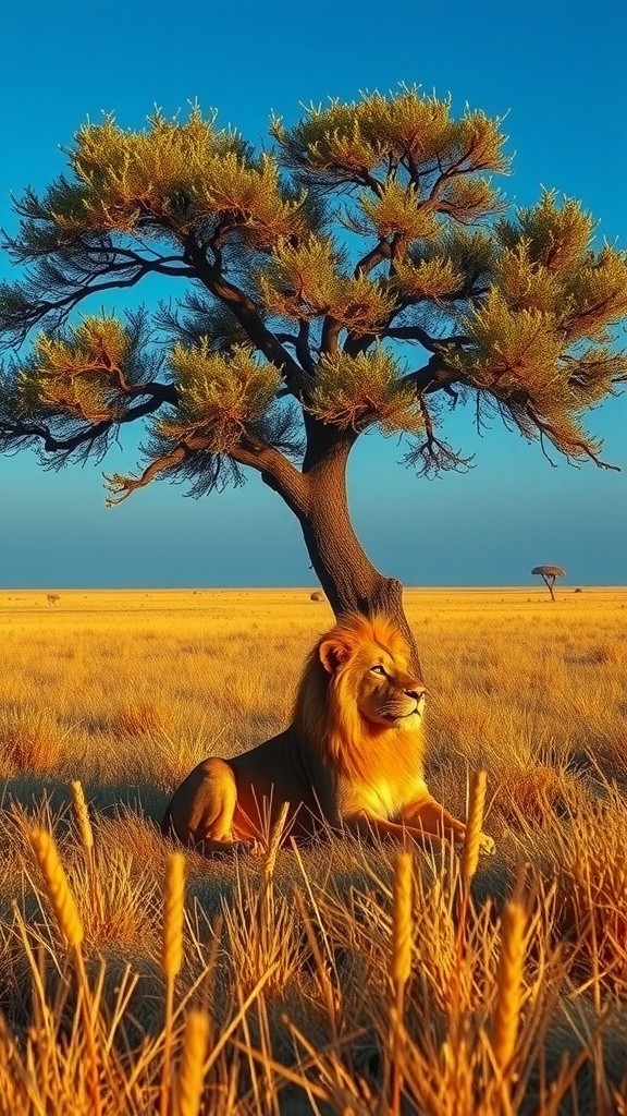 Feeding a Lion: A Moment of Trust in the Wild