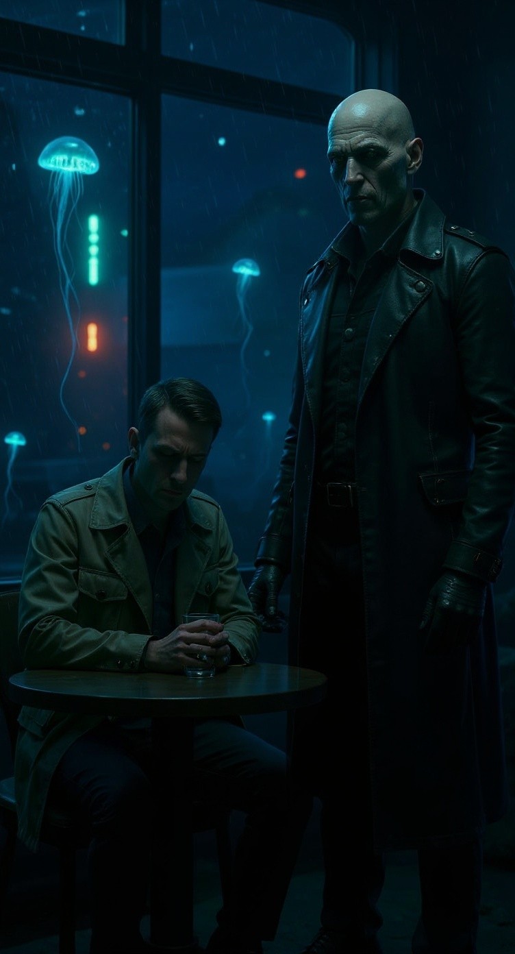 Neon Shadows: A Bladerunner Noir