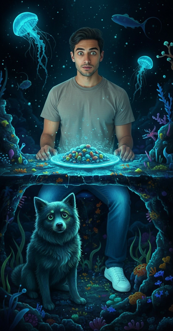 A Hungry Dog's Plea for Food: Sharing is Caring!