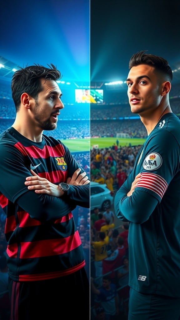 Top 5 Goals: Messi vs Ronaldo