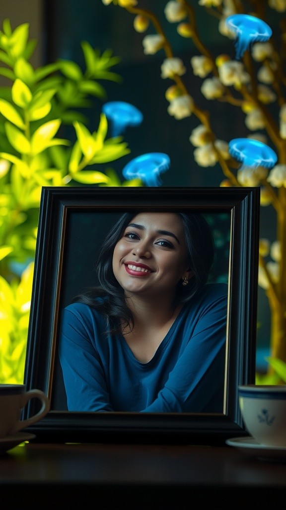 Potret Wanita Muda Menawan di Kebun Teh