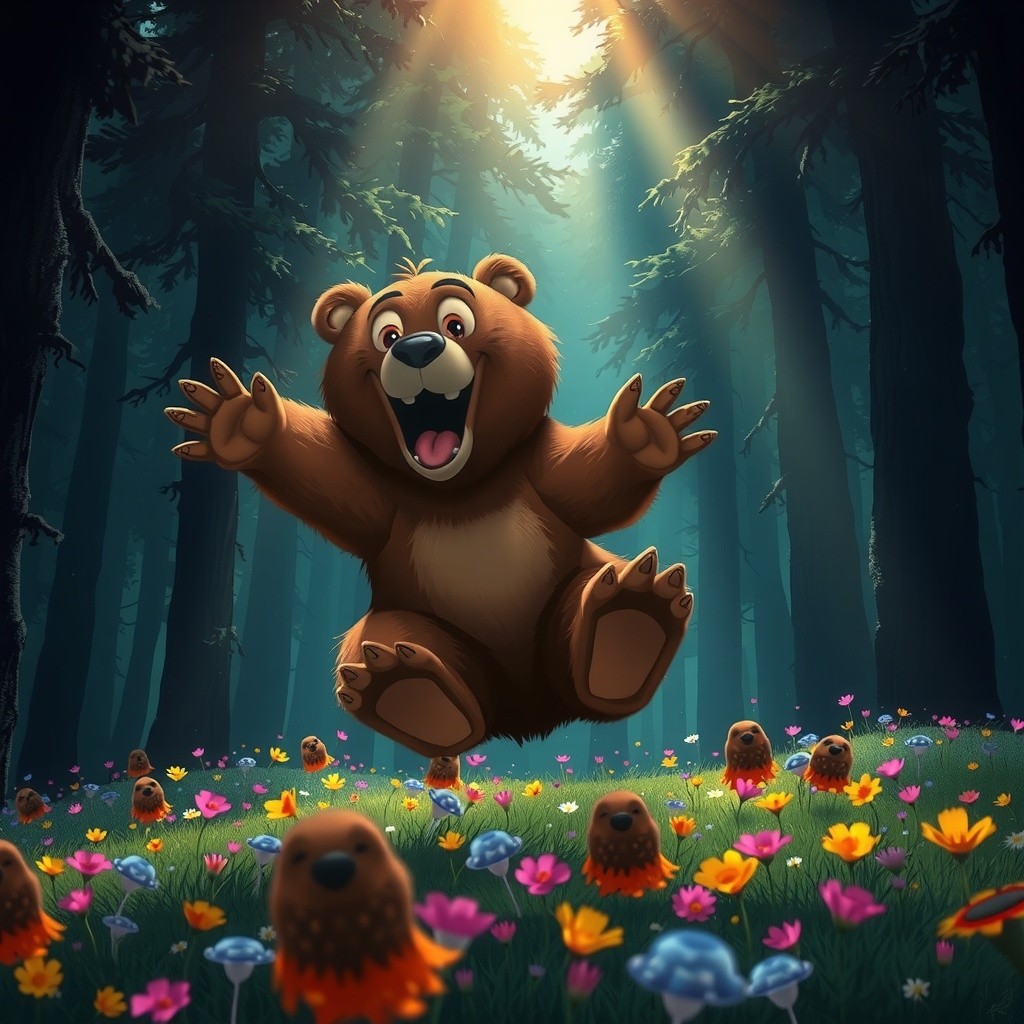A Bear's Journey Through the Woods