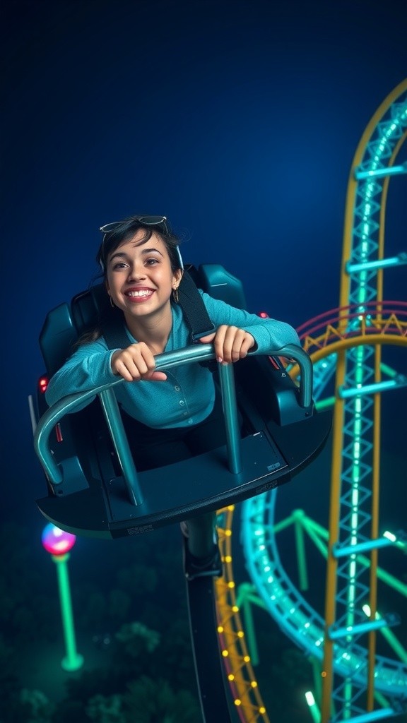Gravity-Defying Plunge: A Thrilling Roller Coaster Experience