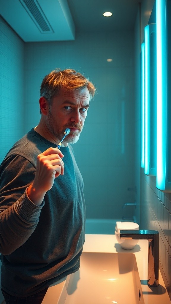 Timmy's Terrifying Toothbrush Reflection