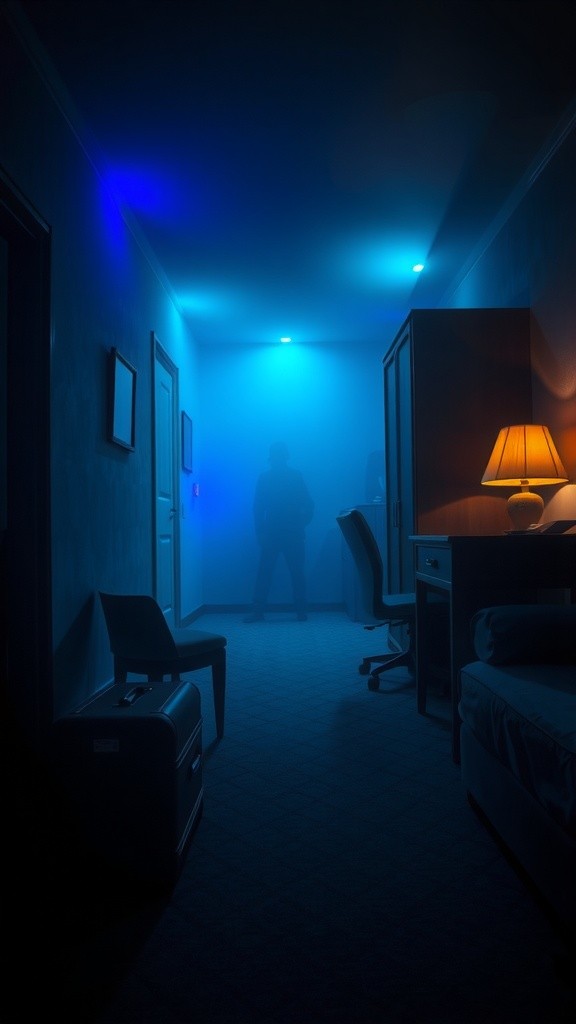 Bayangan dan Suara di Malam Gelap