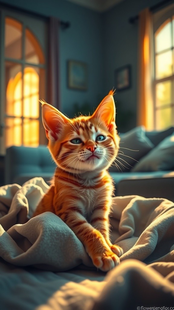 Adorable Kitten's Playful Day! 🐾💕