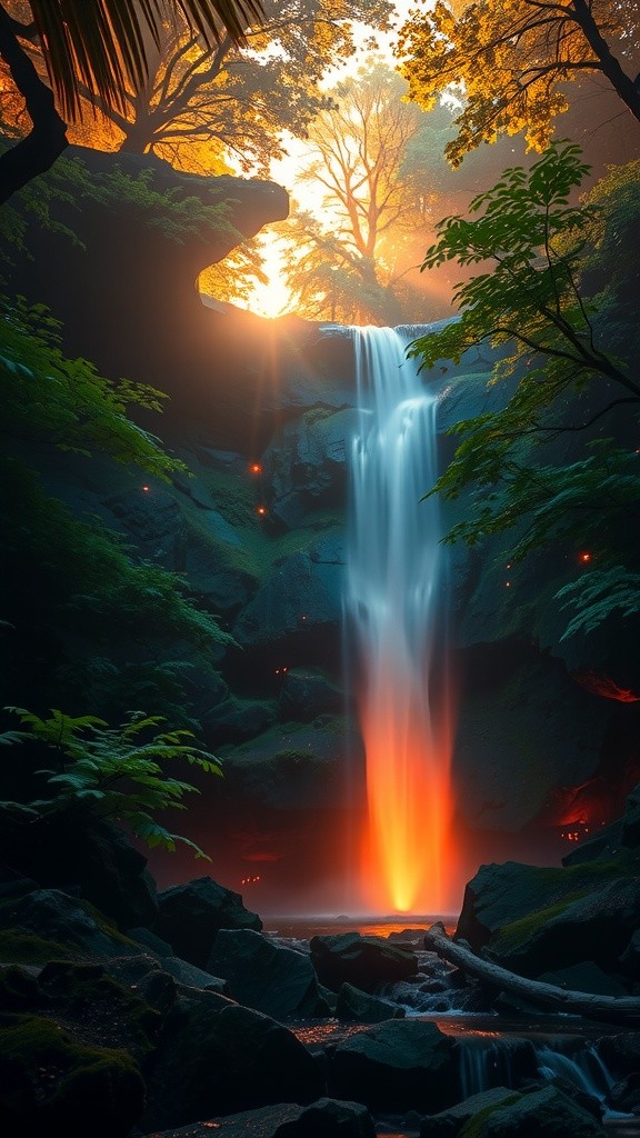 Misteri Air Terjun Api Abadi di New York