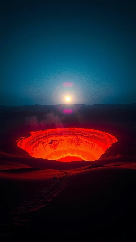 Misteri Pintu Neraka: Kawah Gas Darvaza di Turkmenistan