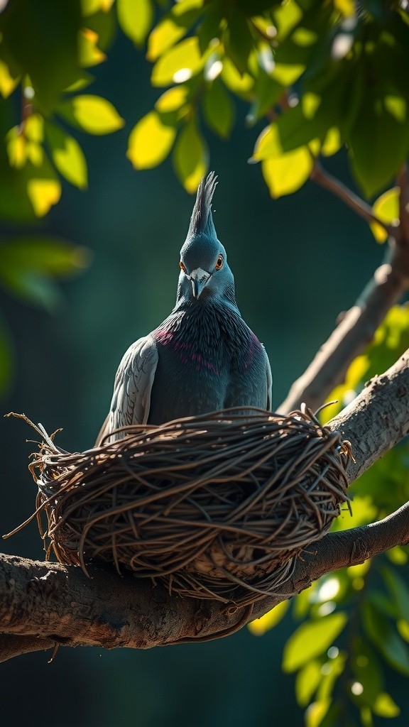The Clever Pigeon and the Greedy Cat