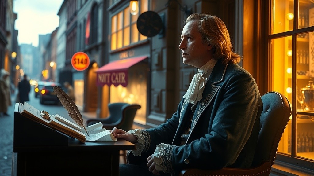 Franklin's Smartphone Surprise: A Time Warp Adventure!