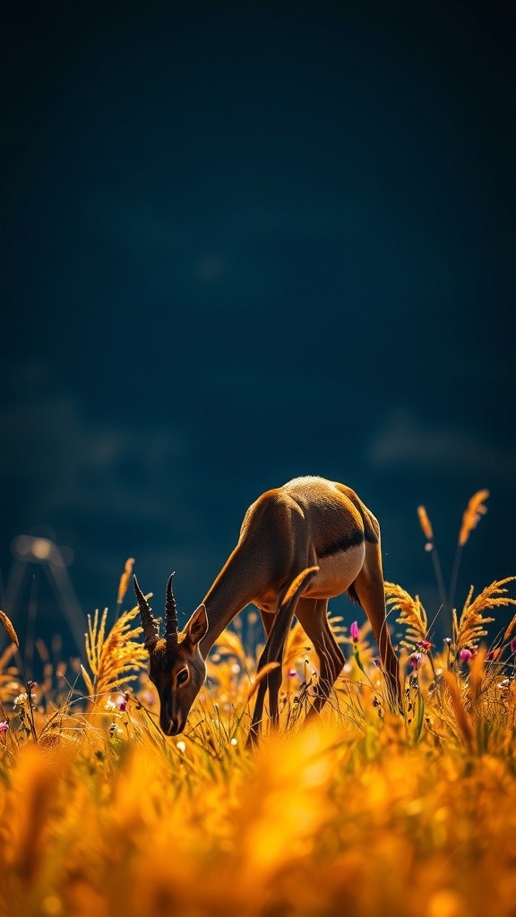 The Antelope's Narrow Escape from the Lion