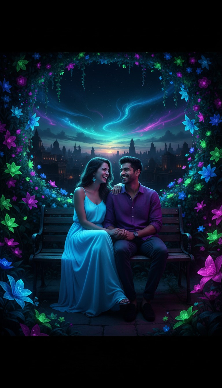 Whispers of Love: A Golden Hour Embrace