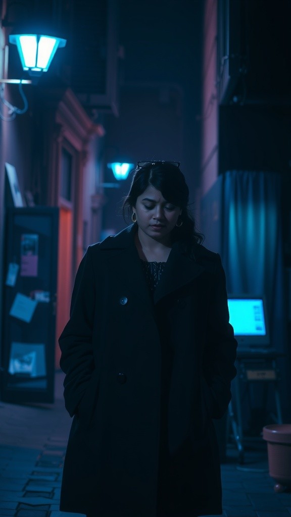 Lorong Misterius di Malam Gelap